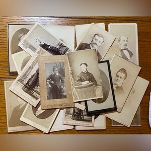 Antique old cdv photographs